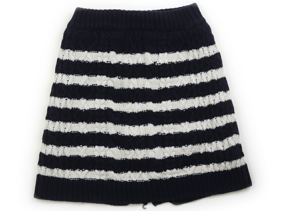 アプレレクール apres les cours スカート 120 女の子 オフ・ブルーボーダー 子供服 ベビー服 キッズ アウトレット ユーズド 【中古】キッズ・ベビー・マタニティ