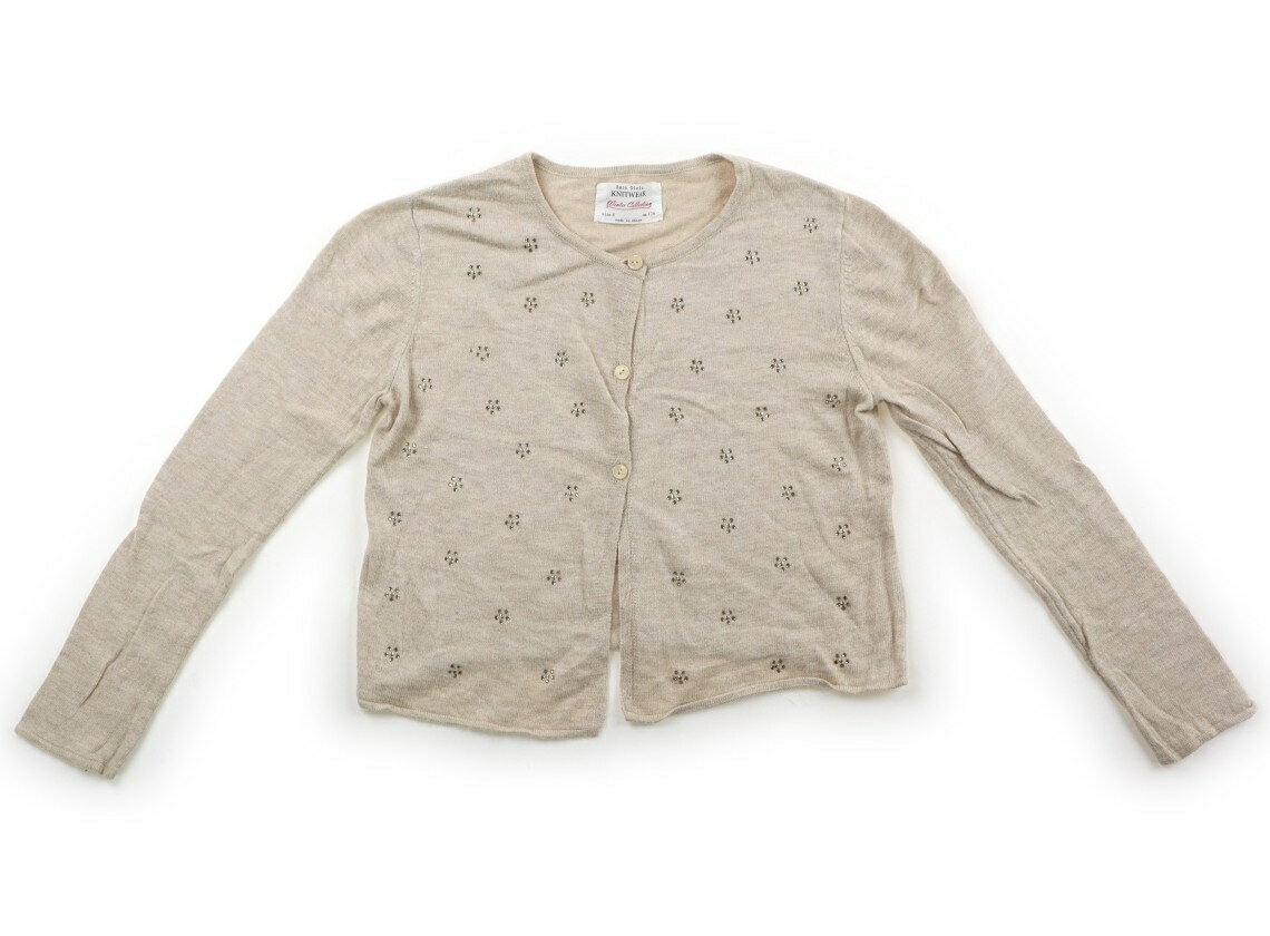 ザラ ZARA カーディガン 120 女の子 ベージュ、ゴールド 子供服 ベビー服 キッズ ...