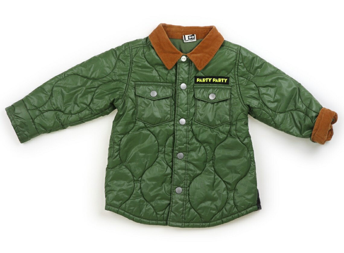 パーティパーティ Party Party コート・ジャンパー 90 男の子 グリーン 子供服 ベビー服 キッズ アウトレット ユーズド 【中古】キッズ・ベビー・マタニティ