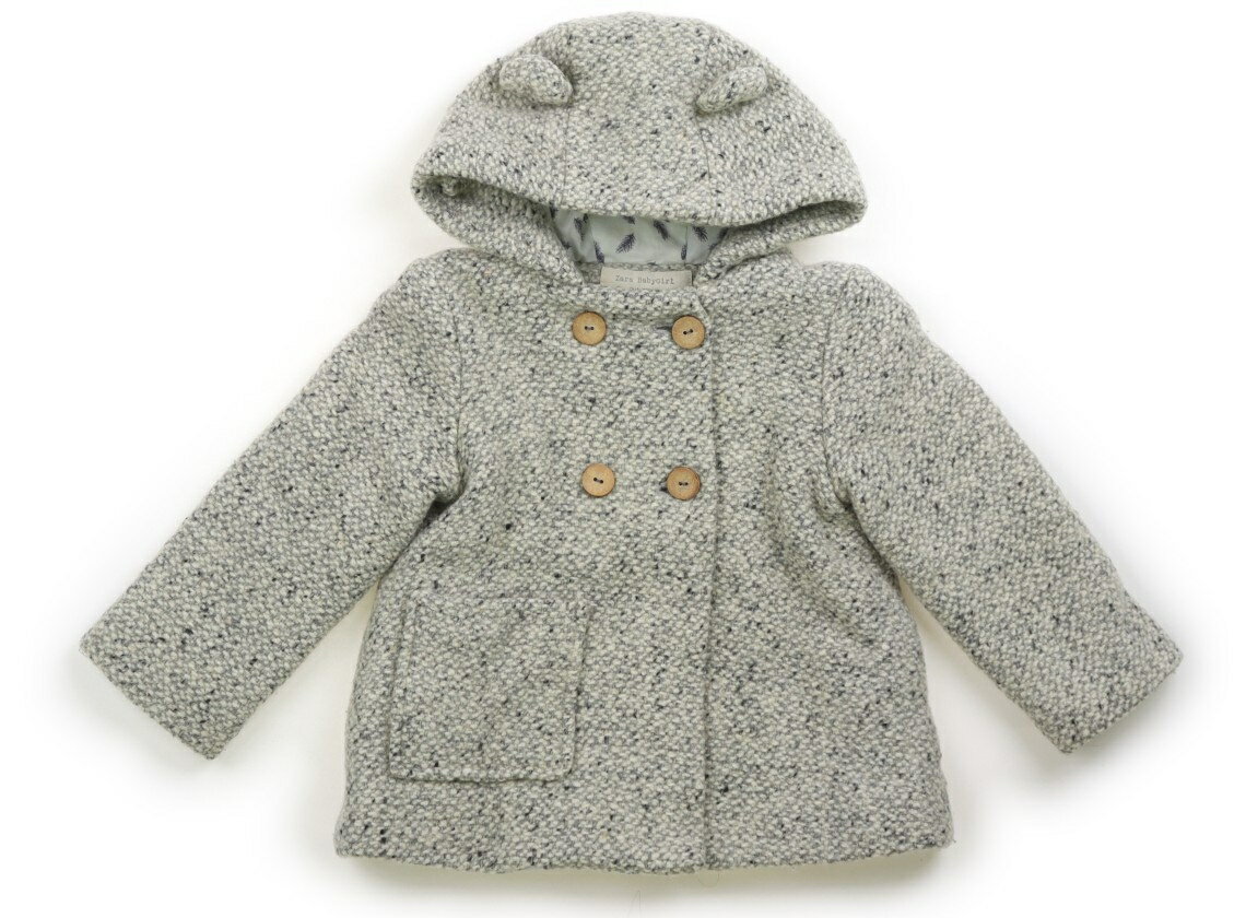 ザラ ZARA コート・ジャンパー 90 女の子 グレー×オフホワイトのミックス 子供服 ベビー服 キッズ アウトレット ユーズド 【中古】キッズ・ベビー・マタニティ