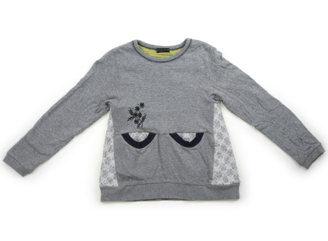 　ブランド 　Zuppa di Zucca(ズッパディズッカ) 　カテゴリー 　トレーナー・プルオーバー 　サイズ 　140サイズ 　色 　グレー 　状態 　★★ 　記名 　なし 　ジャンル 　Girl チュニック丈で、ポケット付き。一部裏起毛。全体に毛羽立ちあり。お腹付近と首回りに黄ばみ汚れあり。 ＊【状態】【サイズ】に関しての詳しい説明はこちら