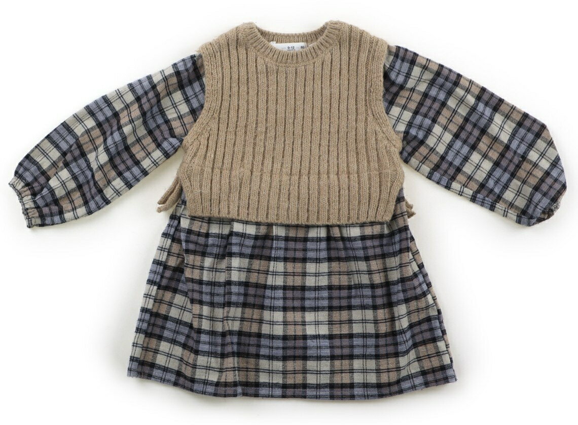 ザラ ZARA ワンピース 80 女の子 スモーキーブルー、グレージュ、ネイビー、ベージュ 子供服 ベビー服 キッズ アウトレット ユーズド 【中古】キッズ・ベビー・マタニティ