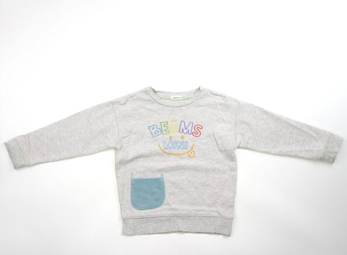 ビームス BEAMS トレーナー・プルオーバー 120 男の子 グレー、マルチカラー 子供服 ベビー服 キッズ アウトレット ユーズド 【中古】キッズ・ベビー・マタニティ