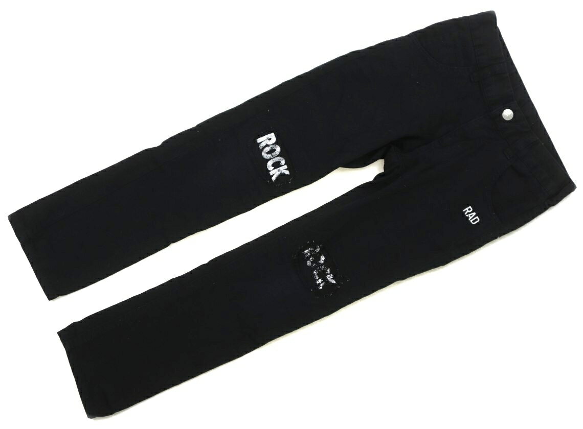 ラッドカスタム RAD CUSTOM パンツ 130 男の子 黒、白 子供服 ベビー服 キッズ アウトレット ユーズド ..