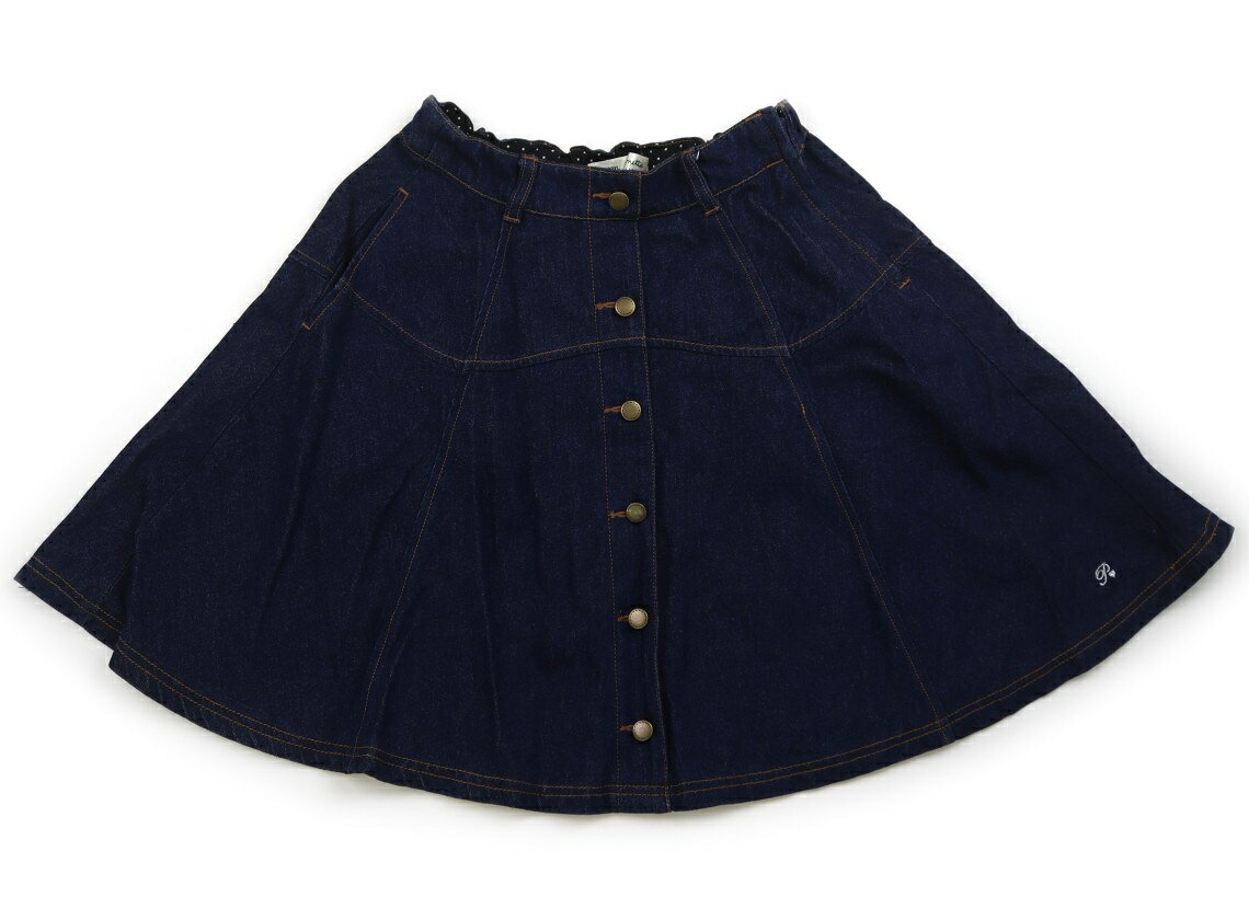 　ブランド 　pom ponette(ポンポネット) 　カテゴリー 　スカート 　サイズ 　150サイズ 　色 　インディゴブルー 　状態 　★★★★★ 　記名 　なし 　ジャンル 　Girl デニム生地。脇ファスナーあき。サイズ調整ゴムが付いています。使用感のないほぼ新品に近い状態です。 ＊【状態】【サイズ】に関しての詳しい説明はこちら