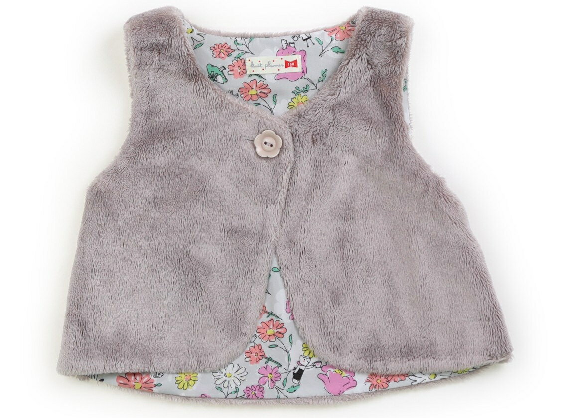 ニットプランナー（KP） Knit Planner(KP) ベスト 100 女の子 グレージュ 子供服 ベビー服 キッズ アウ..