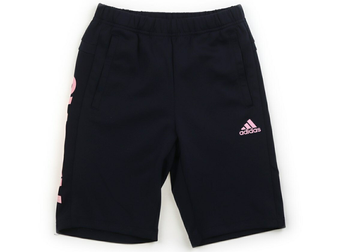 　ブランド 　Adidas(アディダス) 　カテゴリー 　ハーフパンツ 　サイズ 　150サイズ 　色 　ネイビー 　状態 　★★★★ 　記名 　なし 　ジャンル 　Girl ポリエステルのジャージ素材で、ウエストは総ゴムです。使用感は少な...