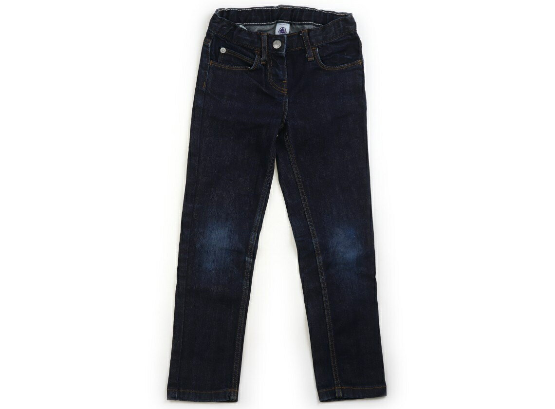 プチバトー PETIT BATEAU ジーンズ 110 男の子 インディゴ・ベージュステッチ 子供服 ベビー服 キッズ アウトレット ユーズド 【中古】キッズ・ベビー・マタニティ