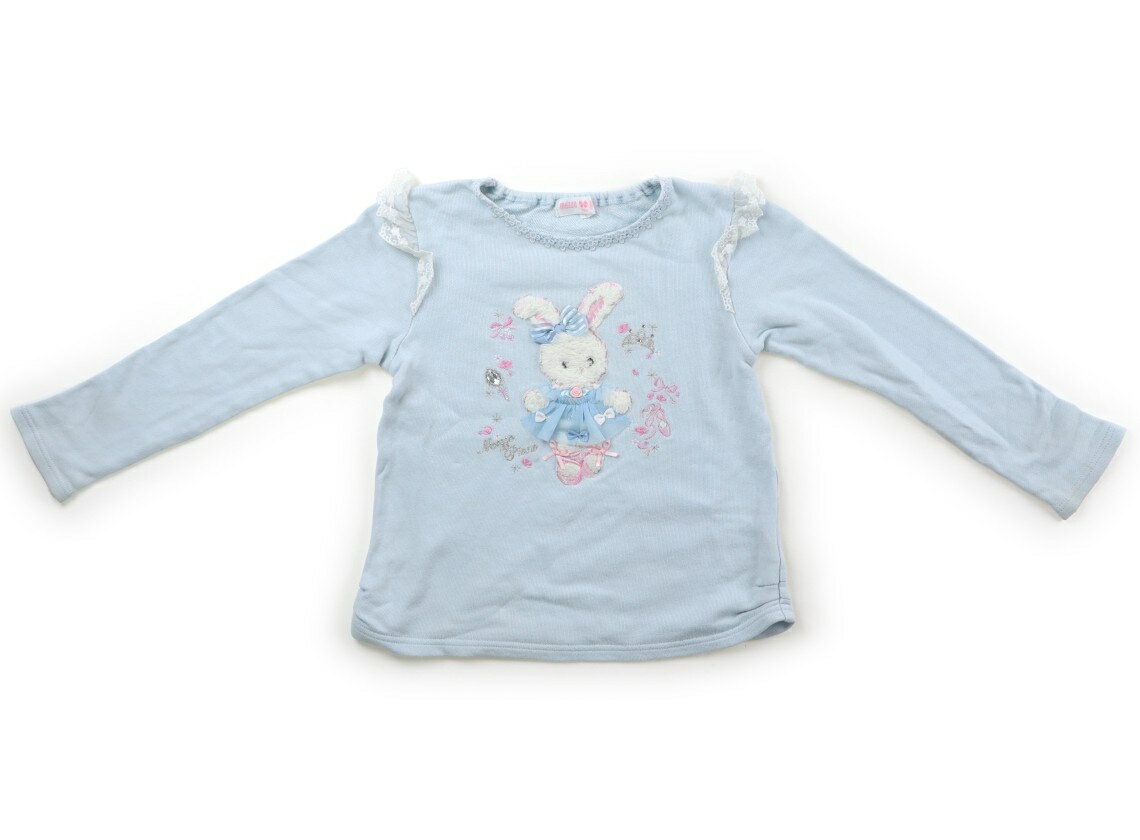 　ブランド 　mezzo piano(メゾピアノ) 　カテゴリー 　トレーナー・プルオーバー 　サイズ 　130サイズ 　色 　ライトブルー・うさぎ 　状態 　★★ 　記名 　なし 　ジャンル 　Girl 袖口にうっすらと広範囲に黒ずみ汚れ・裾にシミ・白っぽさがあります。普段使いにいかがでしょうか ＊【状態】【サイズ】に関しての詳しい説明はこちら