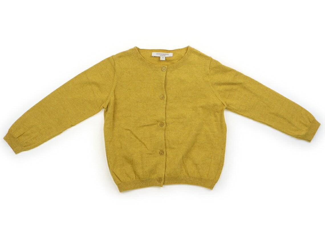 　ブランド 　Caramel Baby & Child(キャラメルベビー＆チャイルド) 　カテゴリー 　カーディガン 　サイズ 　100サイズ 　色 　イエロー 　状態 　★★★ 　記名 　なし 　ジャンル 　Girl 実際のサイズ表記は3。コットンニットカーディガン。薄い毛羽立ち、使用感がややありますがまだお使いいただけそうです。 ＊【状態】【サイズ】に関しての詳しい説明はこちら