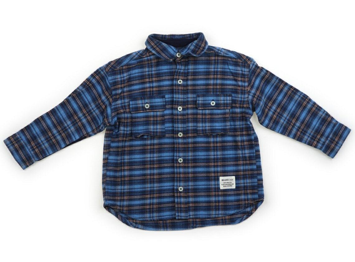 ビームス BEAMS シャツ・ブラウス 110 男の子 サックス、ネイビー、アプリコット 子供服 ベビー服 キッズ アウトレット ユーズド 【中古】キッズ・ベビー・マタニティ