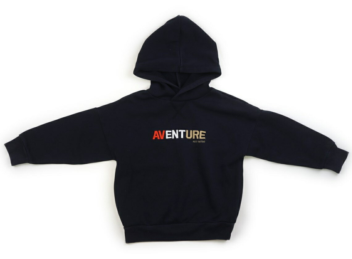 プチバトー PETIT BATEAU パーカー 110 男の子 ネイビー・オレンジ・ホワイト・ベージュ 子供服 ベビー服 キッズ アウトレット ユーズド 【中古】キッズ・ベビー・マタニティ