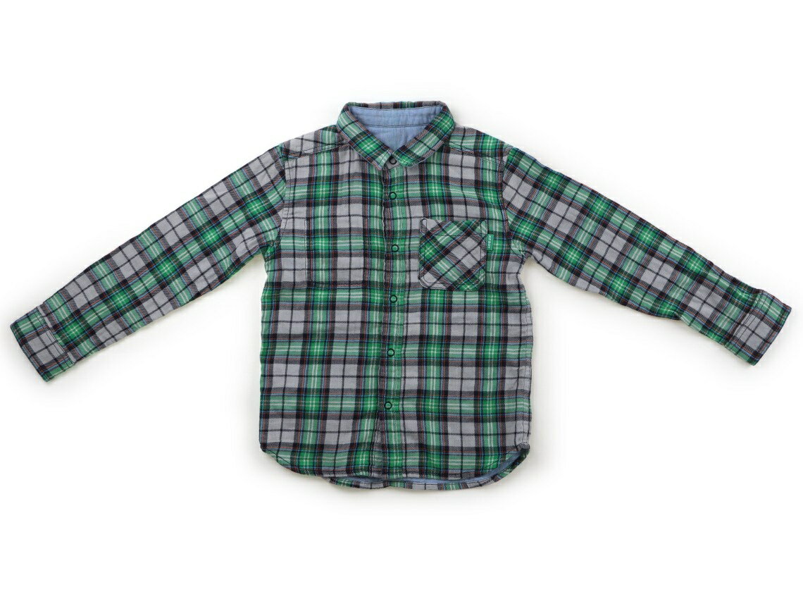 ニットプランナー（KP） Knit Planner(KP) シャツ・ブラウス 130 男の子 ライトブルー、グリーンチェッ..