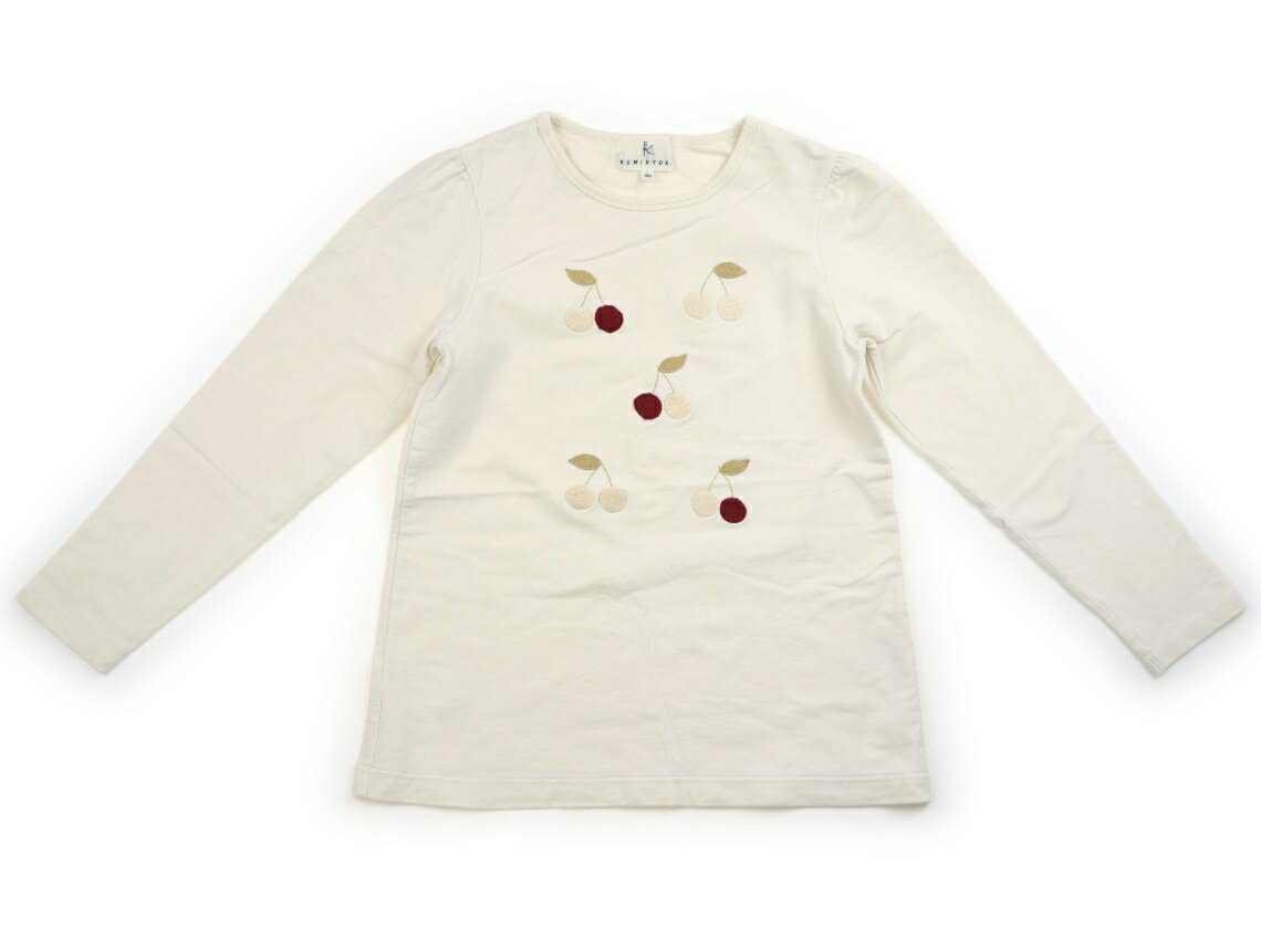 組曲 Kumikyoku Tシャツ・カットソー 140 女の子 アイボリーホワイト・サクランボ 子供服 ベビー服 キッズ アウトレット ユーズド 【中古】キッズ・ベビー・マタニティ