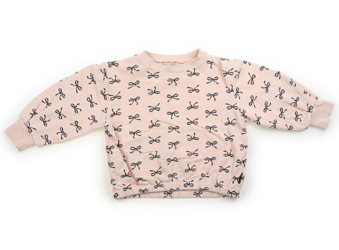 　ブランド 　petit main(プティマイン) 　カテゴリー 　トレーナー・プルオーバー 　サイズ 　110サイズ 　色 　パステルピンク・ブラックリボン 　状態 　★★★ 　記名 　なし 　ジャンル 　Girl 裾はゴム。両袖口に薄っすらと黒ずみがあります。全体的にも色褪せと毛羽立ちがありますが、まだお使いいただけます。 ＊【状態】【サイズ】に関しての詳しい説明はこちら