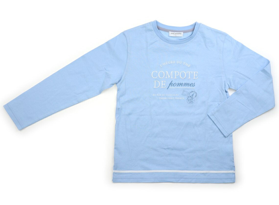 Rakuten - ポンポネット pom ponette Tシャツ・カットソー 150 女の子 水色、白 子供服 ベビー服 キッズ アウトレット ユーズド 【中古】キッズ・ベビー・マタニティ