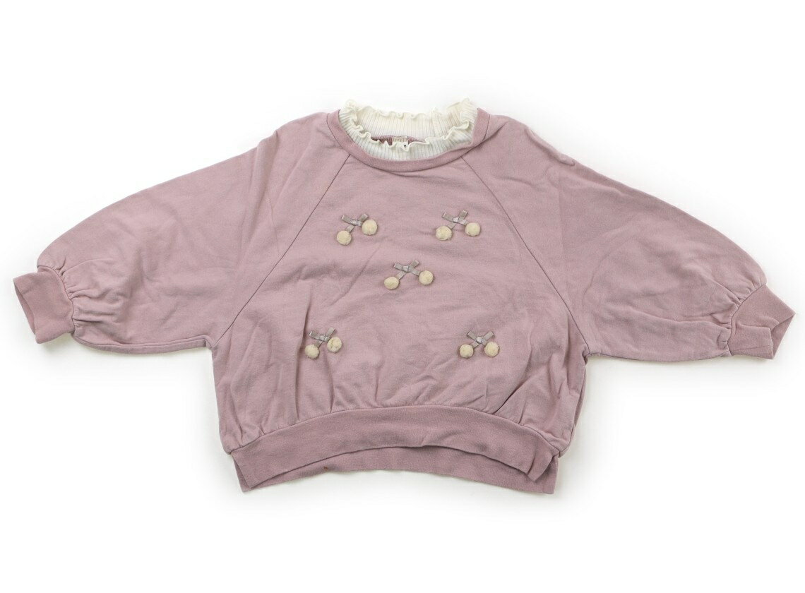 　ブランド 　apres les cours(アプレレクール) 　カテゴリー 　トレーナー・プルオーバー 　サイズ 　100サイズ 　色 　くすみピンク 　状態 　★★ 　記名 　なし 　ジャンル 　Girl 薄手トレーナーです。右胸に薄いオレンジのシミがいくつかと、後ろ裾内側に茶色い汚れがあります。全体的に洗いざらし感あり。 ＊【状態】【サイズ】に関しての詳しい説明はこちら