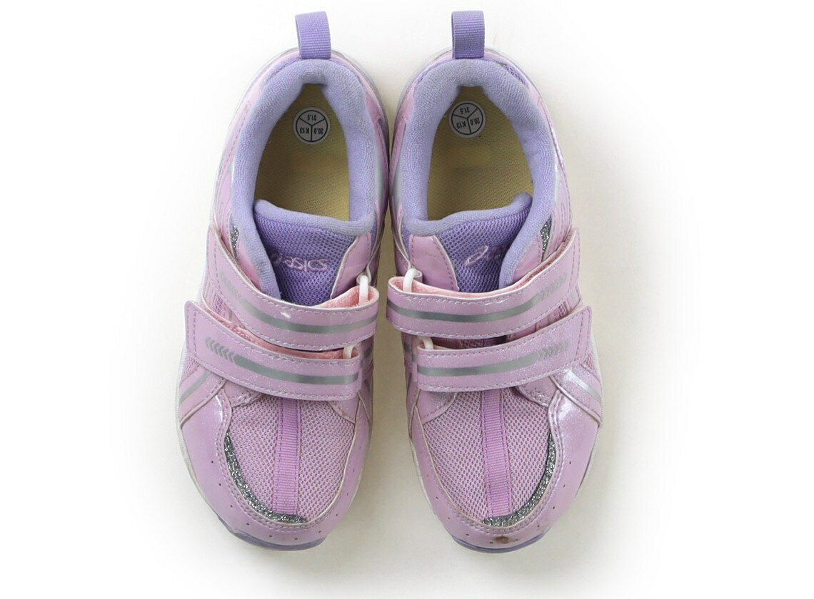 ASICS - アシックス Asics スニーカー 靴20cm〜 女の子 ラベンダー・ライラック・シルバーグリッター 子供服 ベビー服 キッズ アウトレット ユーズド 【中古】キッズ・ベビー・マタニティ