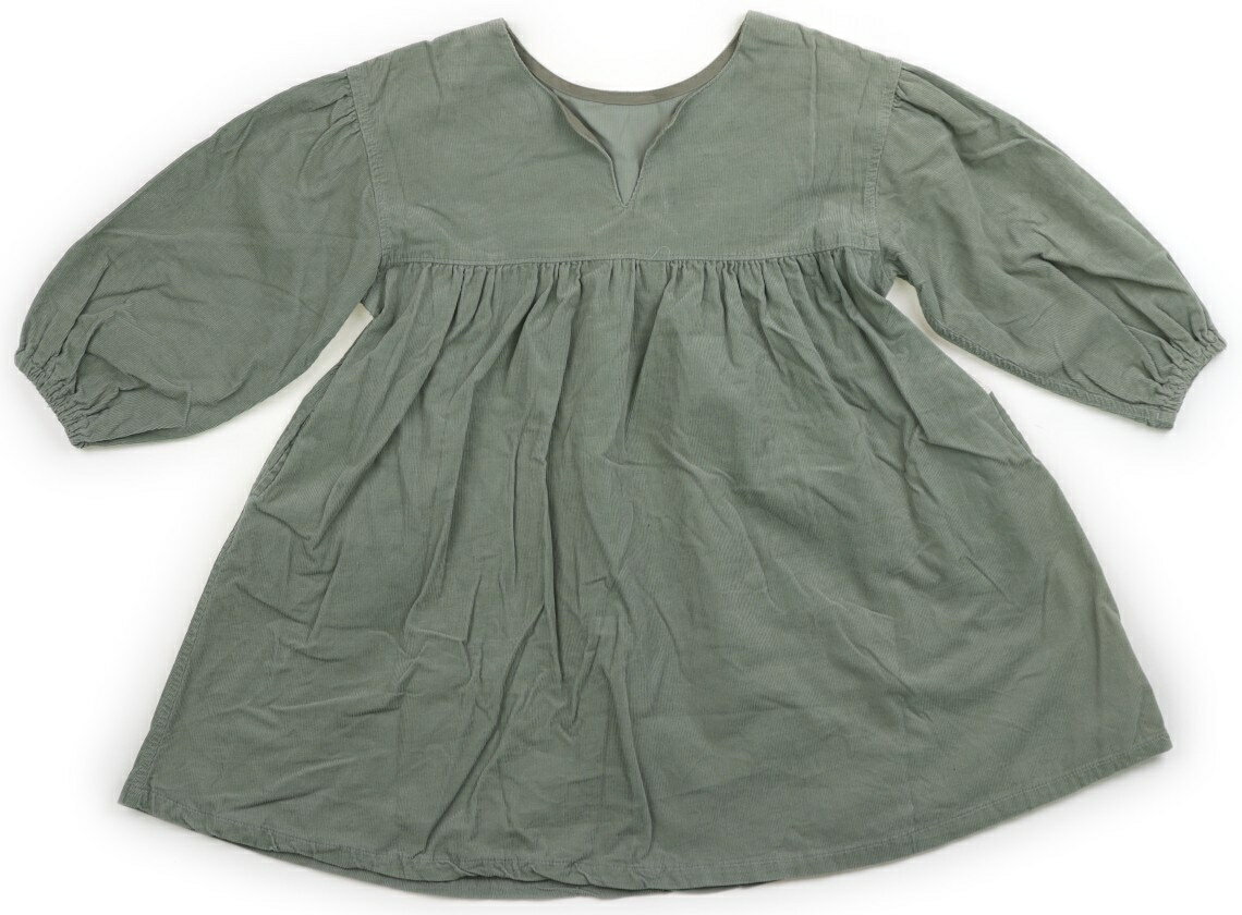 ビームス BEAMS チュニック 110 女の子 モスグリーン 子供服 ベビー服 キッズ アウトレット ユーズド 【中古】キッズ・ベビー・マタニティ