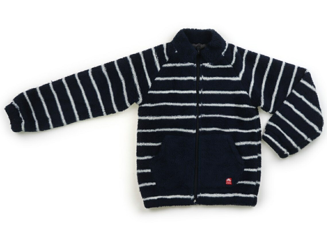 クロックス CROCS フリース 120 男の子 紺白ボーダー 子供服 ベビー服 キッズ アウトレット ユーズド 【中古】キッズ・ベビー・マタニティ