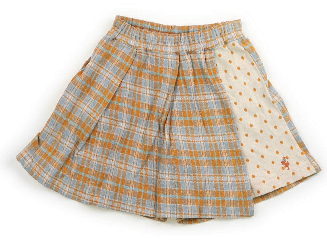 ニットプランナー（KP） Knit Planner(KP) キュロット 140 女の子 オレンジ、チェック柄、ドット柄 子..