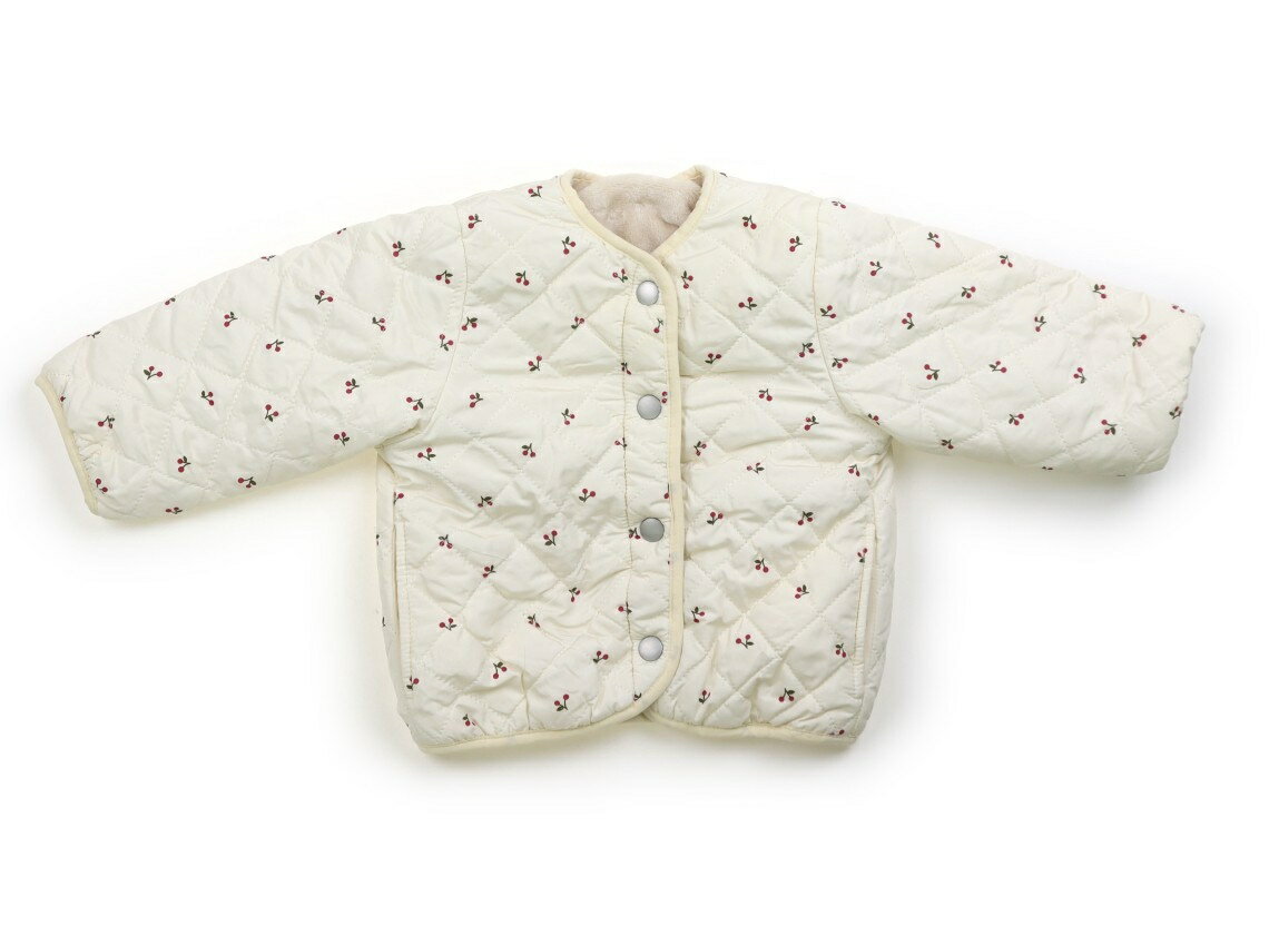 プティマイン petit main コート・ジャンパー 90 女の子 アイボリー、さくらんぼ 子供服 ベビー服 キッズ アウトレット ユーズド 【中古】キッズ・ベビー・マタニティ