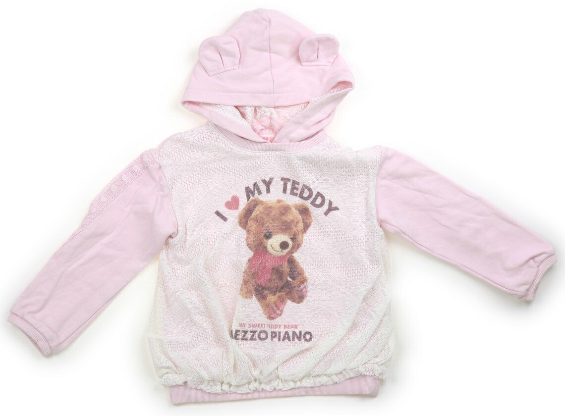 メゾピアノ mezzo piano パーカー 120 女の子 ピンク 子供服 ベビー服 キッズ アウトレット ユーズド 【中古】キッズ ベビー マタニティ