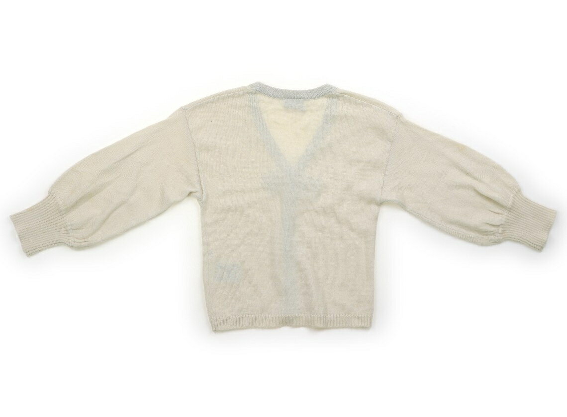 べべ BeBe カーディガン 100 女の子 アイボリー、銀 子供服 ベビー服 キッズ アウトレット ユーズド 【中古】キッズ・ベビー・マタニティ - Image 2