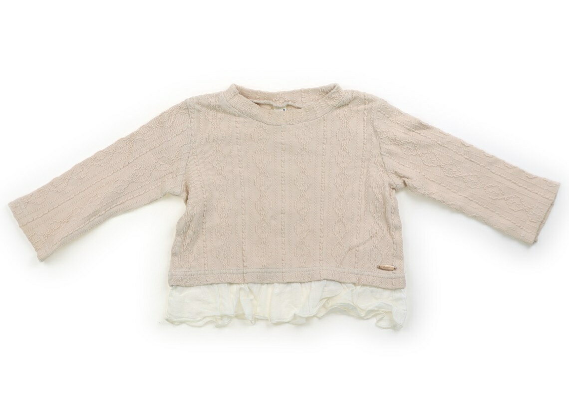 　ブランド 　apres les cours(アプレレクール) 　カテゴリー 　Tシャツ・カットソー 　サイズ 　80サイズ 　色 　ライトベージュ 　状態 　★★★ 　記名 　なし 　ジャンル 　Girl ニット調のカットソー。レイヤードデザイン。全体的に使用感がありますが、特に目立つ汚れはなくまだお使い頂けそうです。 ＊【状態】【サイズ】に関しての詳しい説明はこちら