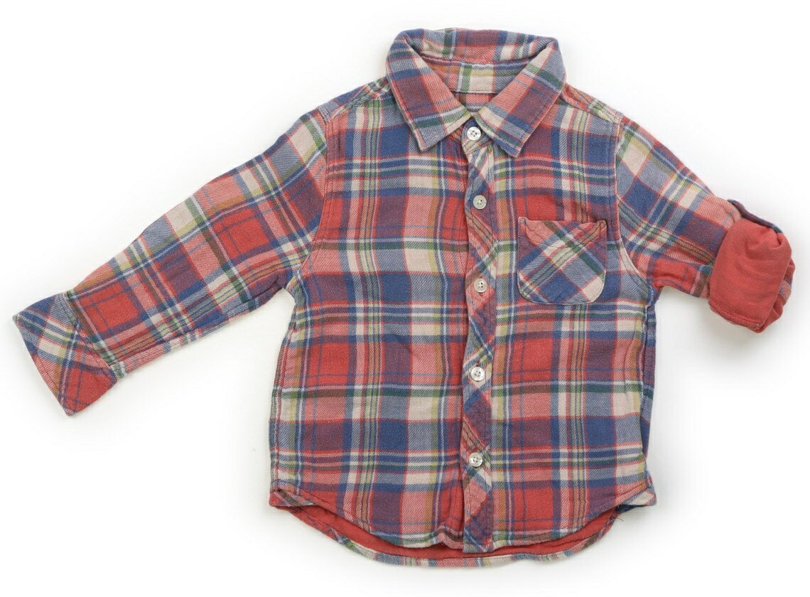 ビームス BEAMS シャツ・ブラウス 90 男の子 レッド・ブルー・イエローチェック 子供服 ベビー服 キッズ アウトレット ユーズド 【中古】キッズ・ベビー・マタニティ