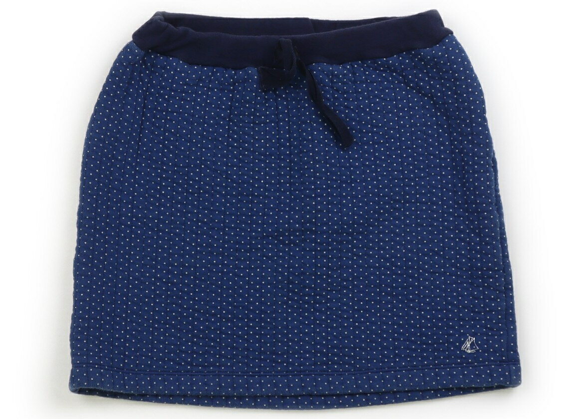 プチバトー PETIT BATEAU スカート 140 女の子 ネイビー、ブルー、白ドット 子供服 ベビー服 キッズ アウトレット ユーズド 【中古】キッズ・ベビー・マタニティ