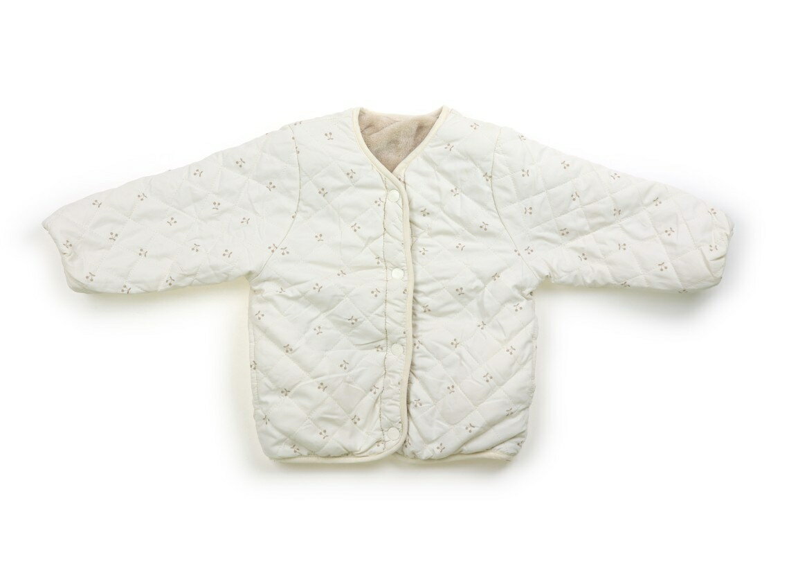 プティマイン petit main コート・ジャンパー 100 女の子 アイボリー、さくらんぼ、ベージュ 子供服 ベビー服 キッズ アウトレット ユーズド 【中古】キッズ・ベビー・マタニティ