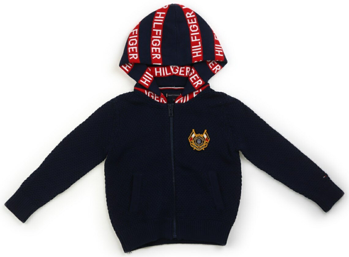 　ブランド 　Tommy Hilfiger(トミーヒルフィガー) 　カテゴリー 　パーカー 　サイズ 　90サイズ 　色 　ネイビー・レッド×ホワイトロゴ 　状態 　★★★★ 　記名 　なし 　ジャンル 　Boy 実際のサイズ表記は92cm。ワッフルニット。コットン地。やや使用感ありますが、綺麗な状態です。 ＊【状態】【サイズ】に関しての詳しい説明はこちら