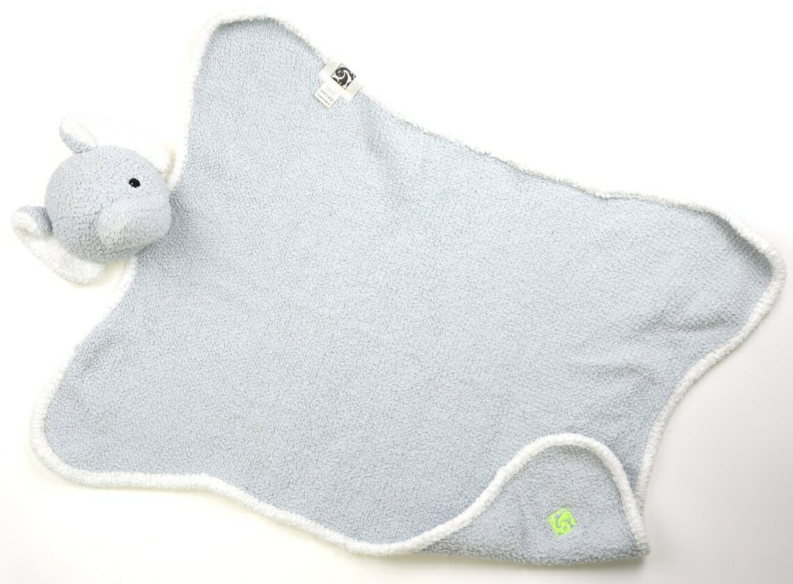 カシウェア Kashwere おくるみ・ラップ・スリーパー ベビー用品 ゾウ、ライトブルー、白 子供服 ベビー服 キッズ アウトレット ユーズド 【中古】キッズ・ベビー・マタニティ