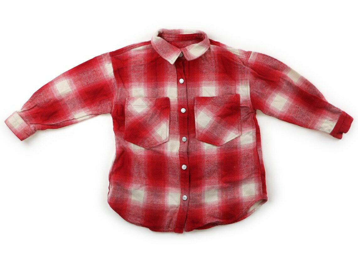 ザラ ZARA シャツ・ブラウス 120 女の子 赤白チェック 子供服 ベビー服 キッズ アウトレット ユーズド 【中古】キッズ・ベビー・マタニティ