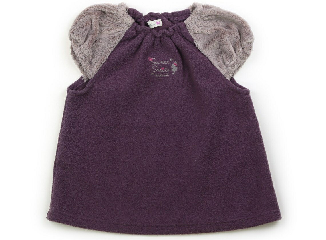 ニットプランナー（KP） Knit Planner(KP) ベスト 120 女の子 パープル、ベージュ 子供服 ベビー服 キ..