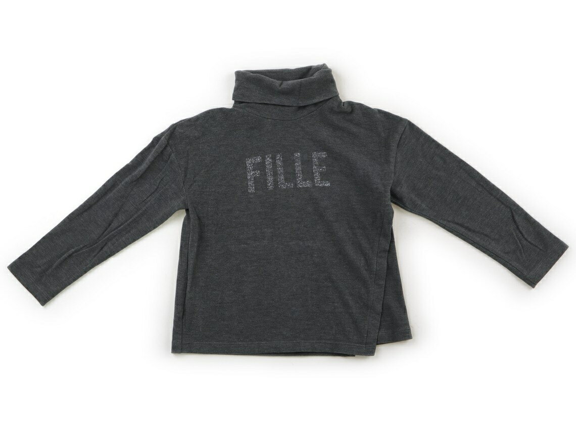 コムサフィユ COMME CA FILLE Tシャツ・カットソー 110 女の子 グレー 子供服 ベビー服 キッズ アウトレット ユーズド 【中古】キッズ・ベビー・マタニティ