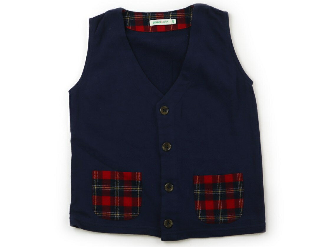 　ブランド 　BEAMS(ビームス) 　カテゴリー 　ベスト 　サイズ 　130サイズ 　色 　ネイビー・レッド系チェック 　状態 　★★ 　記名 　なし 　ジャンル 　Girl カットソー。色褪せがありますが、まだお使いいただけます。 ＊【状態】【サイズ】に関しての詳しい説明はこちら