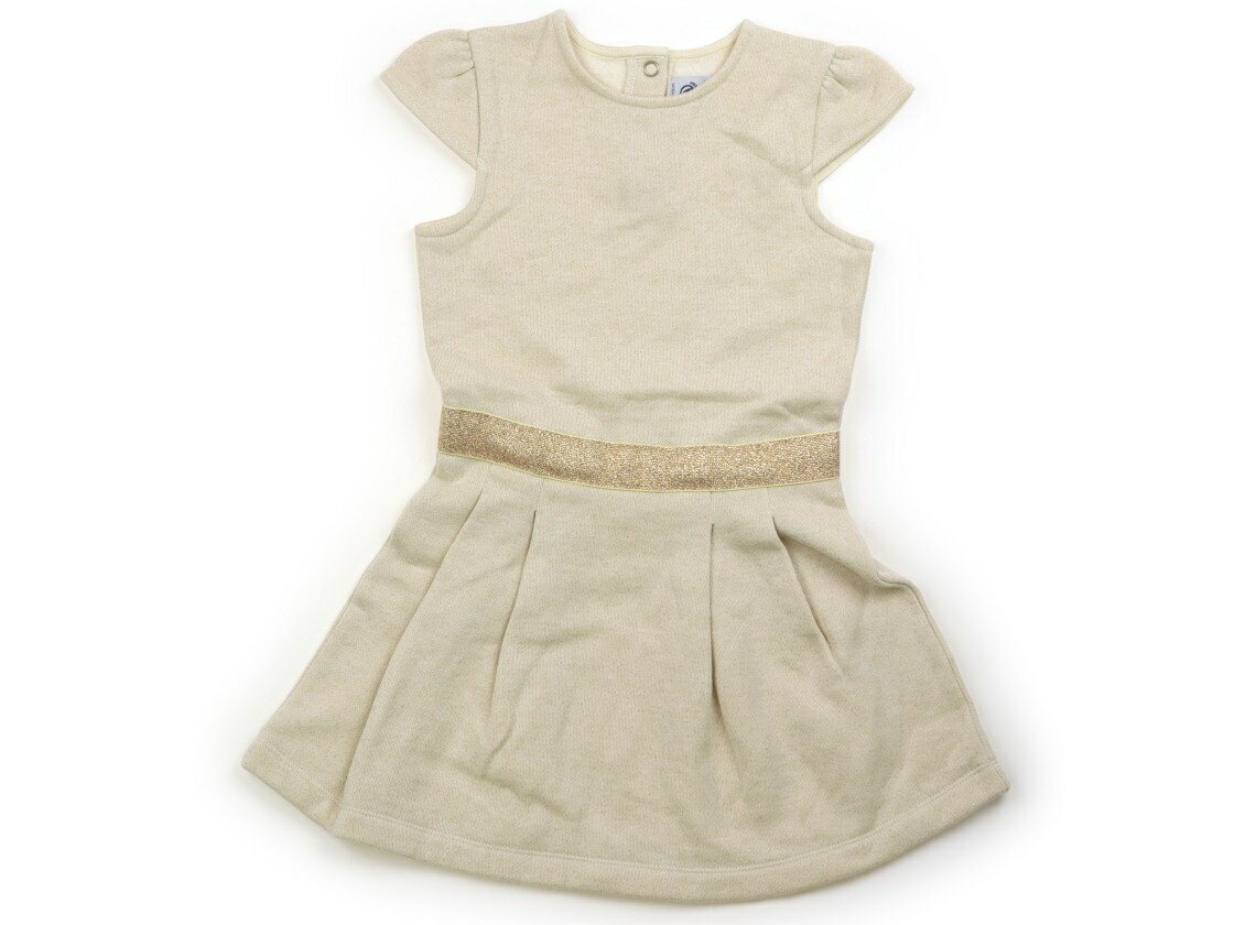 プチバトー PETIT BATEAU ワンピース 110 女の子 ベージュゴールド 子供服 ベビー服 キッズ アウトレット ユーズド 【中古】キッズ・ベビー・マタニティ