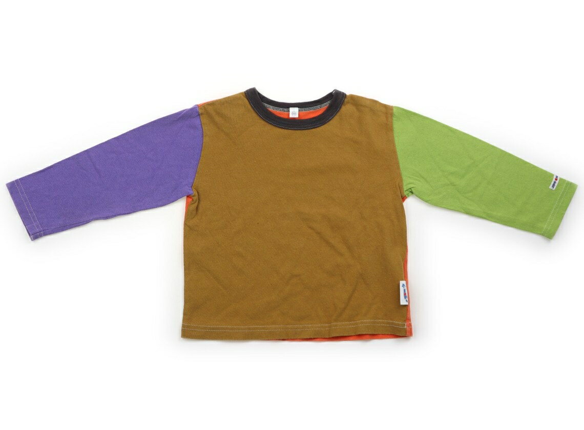　ブランド 　Markey's(マーキーズ) 　カテゴリー 　Tシャツ・カットソー 　サイズ 　90サイズ 　色 　オレンジ・緑・紫・黄土色 　状態 　★★ 　記名 　なし 　ジャンル 　Boy 若干の色褪せと毛玉感がありますがまだお使いいただけそうです。 ＊【状態】【サイズ】に関しての詳しい説明はこちら