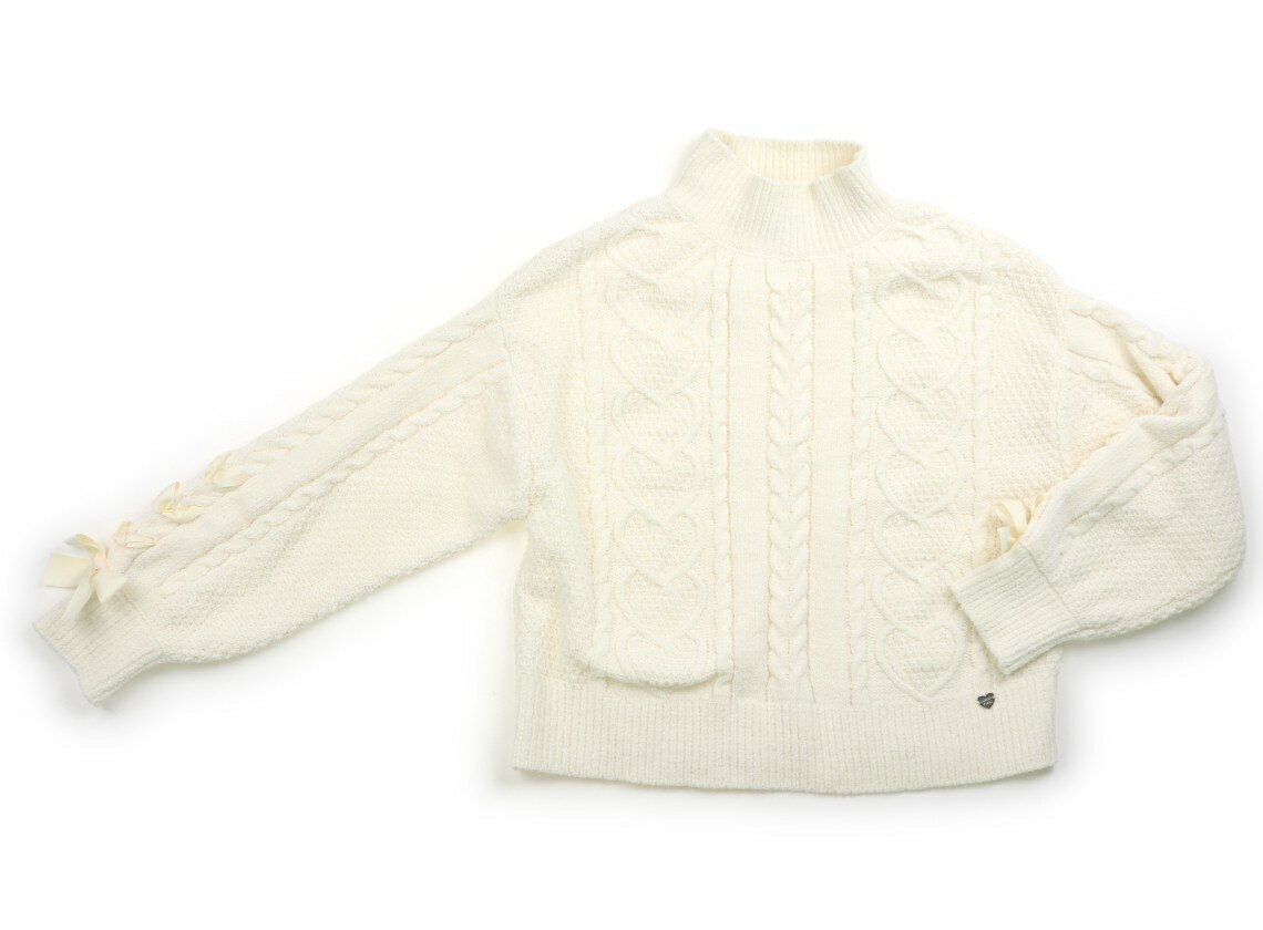 メゾピアノ mezzo piano ニット・セーター 150 女の子 アイボリー 子供服 ベビー服 キッズ アウトレッ..