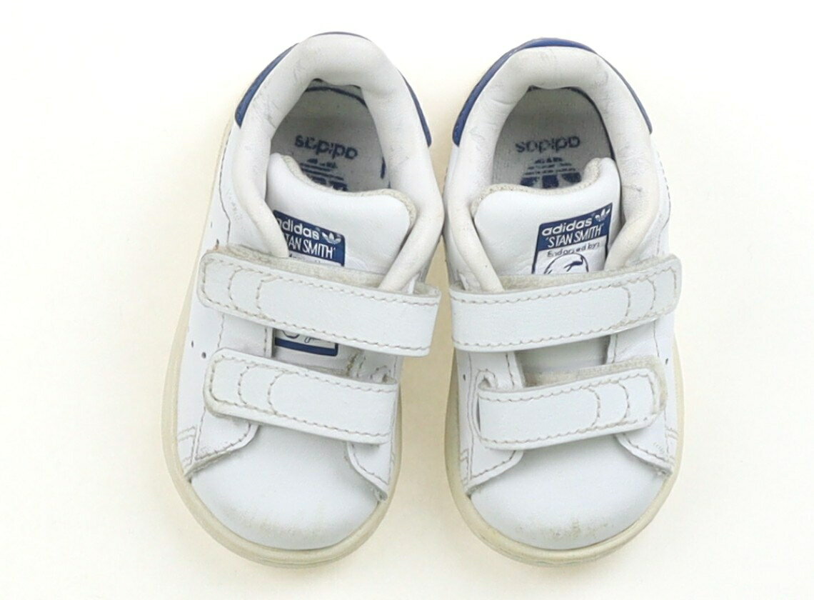 Shoes - アディダス Adidas スニーカー 靴ベビー12cm以下 男の子 ホワイト・ブルー 子供服 ベビー服 キッズ アウトレット ユーズド 【中古】キッズ・ベビー・マタニティ