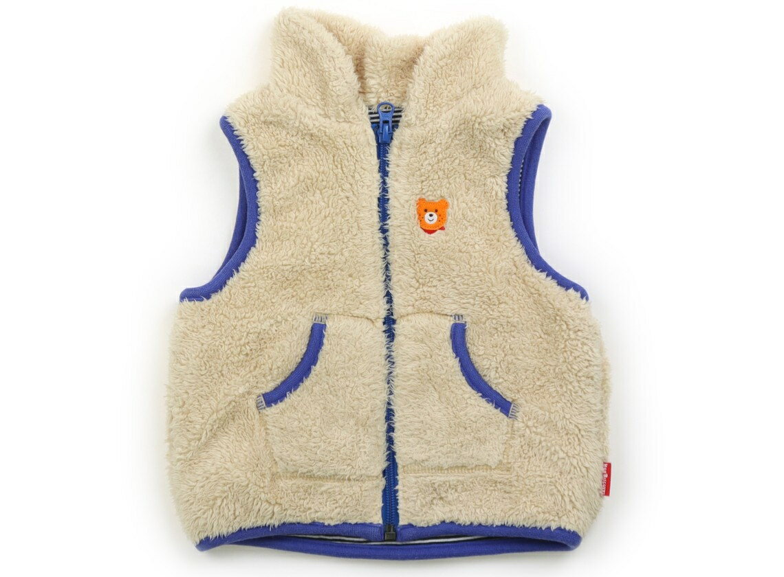 ホットビスケッツ Hot Biscuits ベスト 80 男の子 ベージュ・ブルー 子供服 ベビー服 キッズ アウトレット ユーズド 【中古】キッズ・ベビー・マタニティ