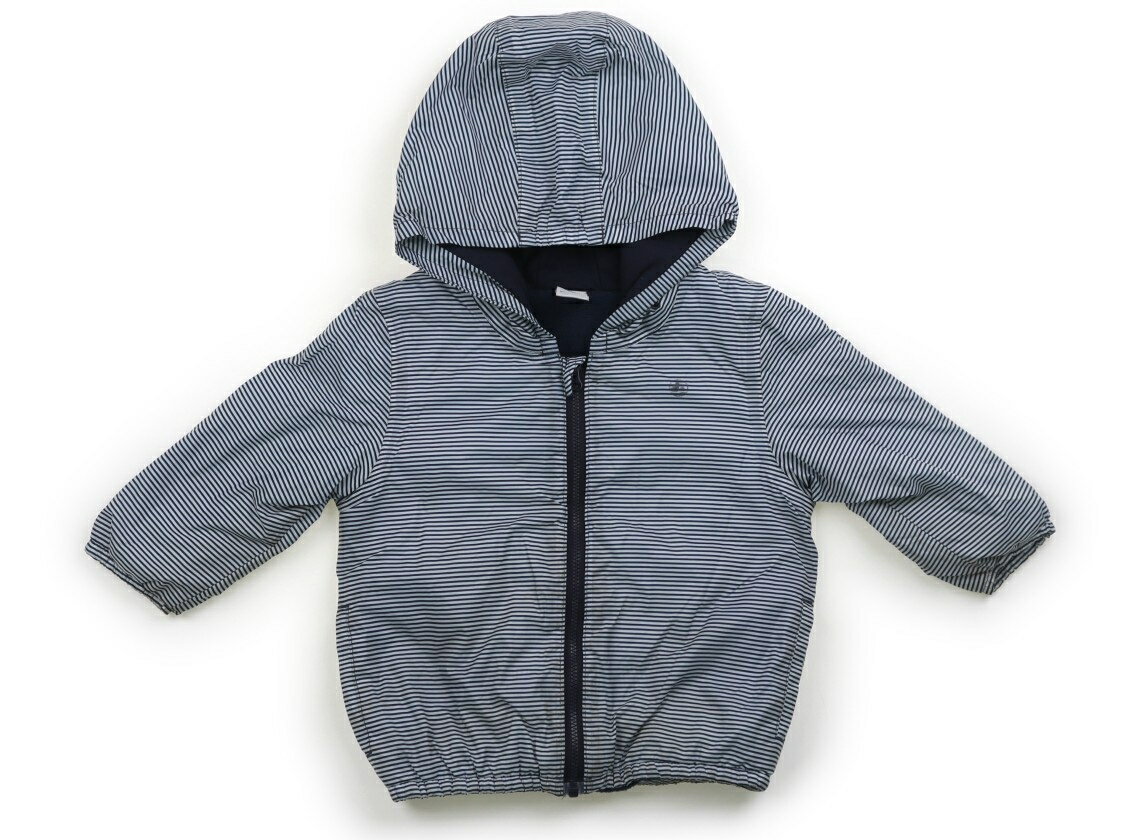 プチバトー PETIT BATEAU コート・ジャンパー 80 男の子 ネイビー 子供服 ベビー服 キッズ アウトレット ユーズド 【中古】キッズ・ベビー・マタニティ