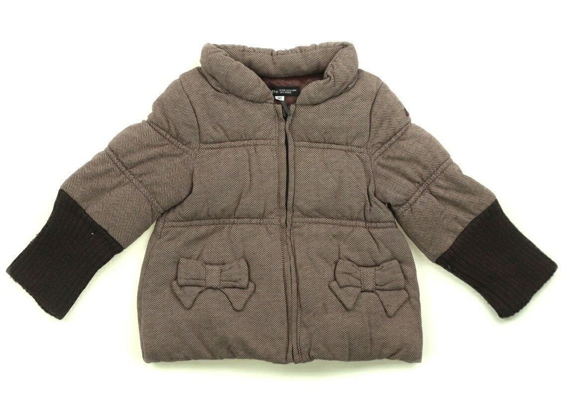 べべ BeBe コート・ジャンパー 90 女の子 ブラウン・ベージュ 子供服 ベビー服 キッズ アウトレット ユーズド 【中古】キッズ・ベビー・マタニティ(4.0)