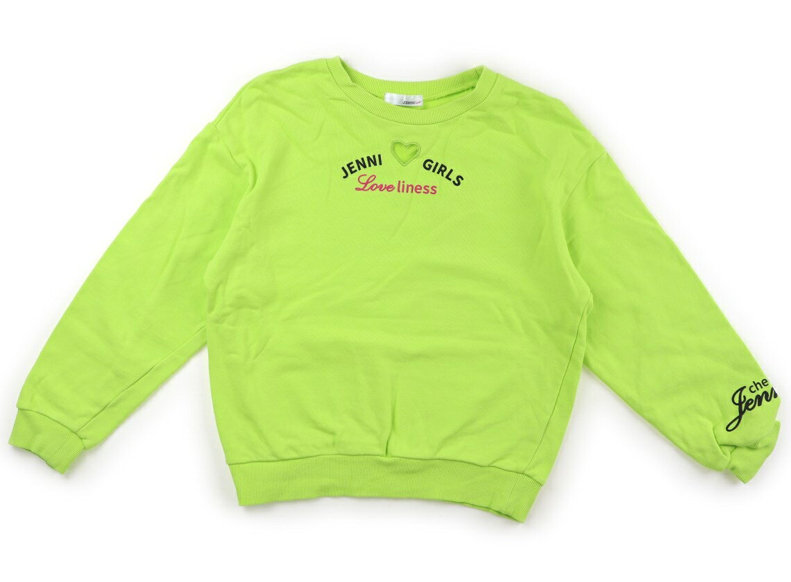 ジェニィ JENNI トレーナー・プルオーバー 160 女の子 蛍光グリーン・ブラック・フューシャピンク 子供服 ベビー服 キッズ アウトレット ユーズド 【中古】キッズ・ベビー・マタニティ