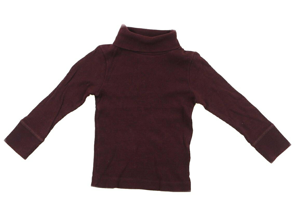 プチバトー PETIT BATEAU Tシャツ・カットソー 90 女の子 ボルドー 子供服 ベビー服 キッズ アウトレット ユーズド 【中古】キッズ・ベビー・マタニティ