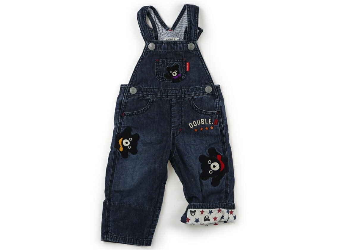 　ブランド 　Double B(ダブルB) 　カテゴリー 　ベビーオーバーオール 　サイズ 　80サイズ 　色 　ブルー・クマ 　状態 　★★★ 　記名 　なし 　ジャンル 　Boy デニム地。すそを折り返して2wayでご使用いただけます。...