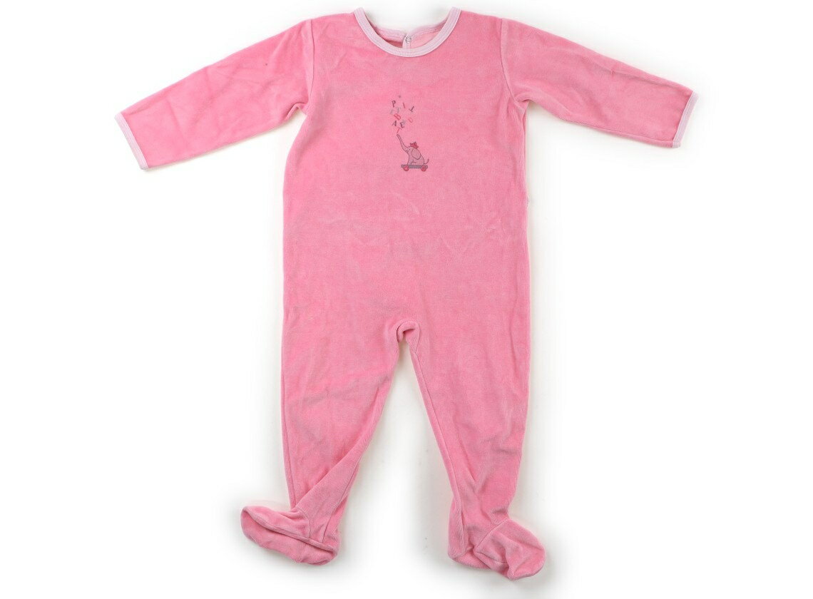 プチバトー PETIT BATEAU オールインワン 80 女の子 ピンク 子供服 ベビー服 キッズ アウトレット ユーズド 【中古】キッズ・ベビー・マタニティ
