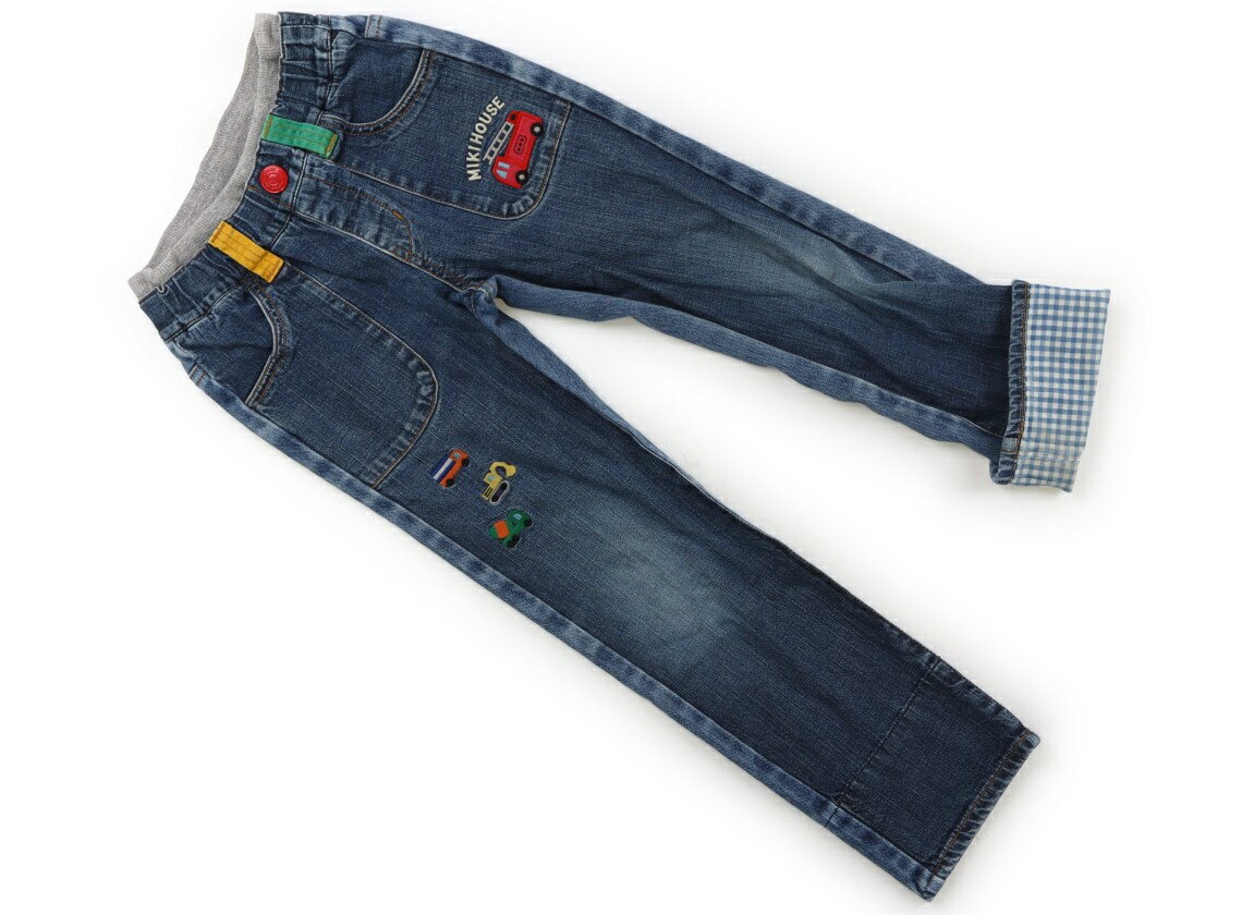 　ブランド 　miki HOUSE(ミキハウス) 　カテゴリー 　ジーンズ 　サイズ 　120サイズ 　色 　インディゴ　働く乗り物柄 　状態 　★★★ 　記名 　なし 　ジャンル 　Boy ストレッチデニム。ウエストは総ゴムです。所々に擦...